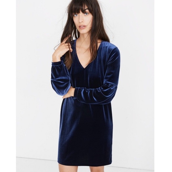 madewell velvet dress